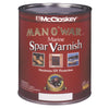 McCloskey Man O'War Satin Marine Interior & Exterior Varnish, Quart