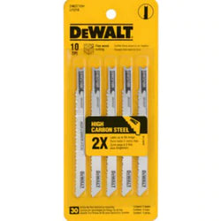 Dewalt T Shank Wood Cutting Jig Saw Blades 4-Inch 6 TPI