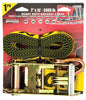 2  X 15  YELLOW RATCHET STRAP