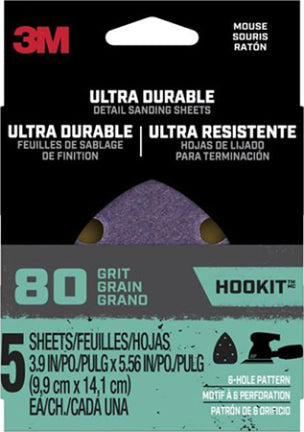 DETAIL SANDIN SHT 80 GRIT 5PK ULTRA
