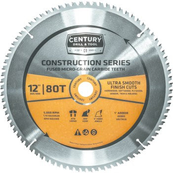Century Drill & Tool 10244 12 80t Miter Blade