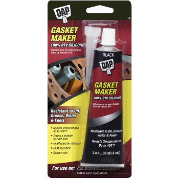 DAP 00686 Silicone Gasket Maker, Black ~ 2.8oz Tube