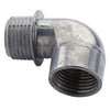 Halex 19005 Short Radius 90 Degree Elbow, Zinc Die-Cast ~ 1/2