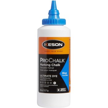 Keson 5BD ProChalk Ultimate Dye Marking Chalk, Blue ~ 5 oz