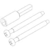 Kwikset 81706-001 Thick Door Kit, Knob & Lever Install Kit ~ Polished Brass