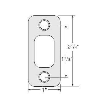 Kwikset 85063-009 Deadbolt Strike, Round Corner ~ 1