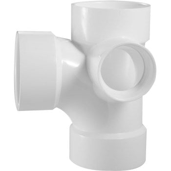 Lesso America Inc LP417-338B 3 x 3 x 3 x 2 DMV Right Inlet San Tee