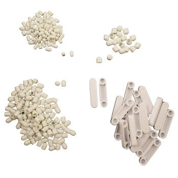 Organized Living 1466-6691-11 Shelf Tech End Caps, White ~ Assorted Sizes