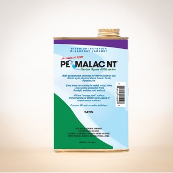 Peacock Labs 03330 Permalac Clearcoat, Satin ~ Qt