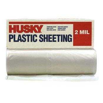 PolyAmerica RS210-100 Polyethylene Plastic Sheeting, Clear ~ 10 x 100 ft. x 2 mil