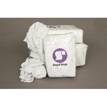 Reclaimed Textiles Co 101-01-05-04.00 Reclaimed Knit Wiping Cloths, White ~ 4 lb. Bag