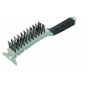 Warner Mfg 10485 Steel Wire Brush with Scraper ~ 12