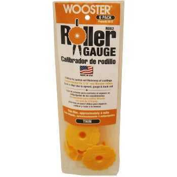 Wooster 00R0820000 Roller Cover Gauges, 6 pk ~ Yellow