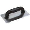 QLT 1/4 In. Square Notched & 1/4 In. U-Notched Trowel w/Black Handle