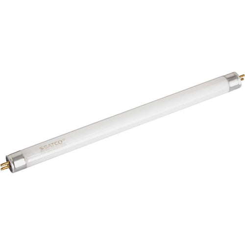 Satco 6W 8.9 In. Cool White T5 Miniature Bi-Pin Preheat Fluorescent Tube Light Bulb