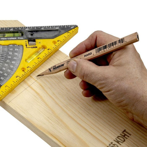 C.H. Hanson Carpenter Pencil-Hard Lead Raw Basswood