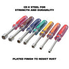GreatNeck ND72 Professional Nut Driver Set (7 Piece SAE)