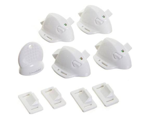 Dreambaby Adhesive Mag Lock® - 4 Locks 1 Key