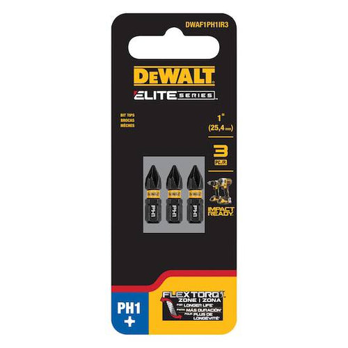 Dewalt ELITE SERIES 1 in. Bits for PH1 (3 Pk)