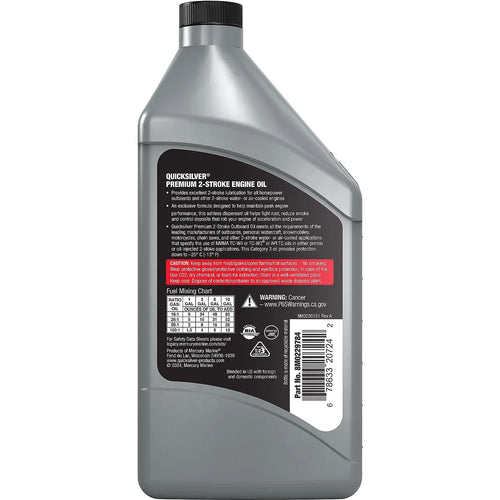 Quicksilver 2-Stroke Premium Marine Engine Oil