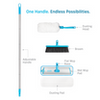 E-Cloth Easy-Click   4-in-1   Dusting   &   Floorcare   Kit
