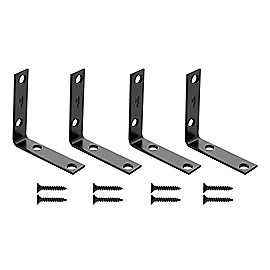 Corner Brace 3X3/4, Black