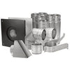 Pellet Stove Vent Kit, Horizontal, 4-In.